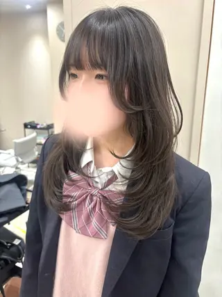 ロング コトネ🫧 韓国風レイヤーカットのヘアスタイル