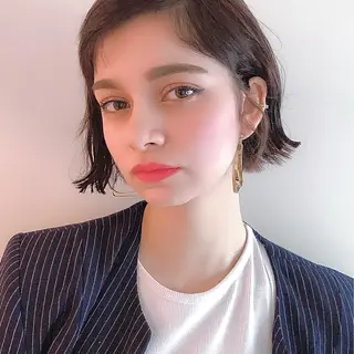 ショート カラー JYUNESU表参道所属・韓国ヘア🇰🇷🎀 透明感カラーのヘアスタイル