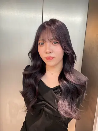 ロング カラー 韓国ヘア/レイヤー Londエレンのヘアスタイル