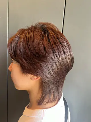 メンズ ダブルカラー寒色系 ボリューム改善ハヤトのヘアスタイル