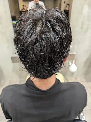 ショート パーマ メンズ QOL mens salon 円山所属・メンズ専門😎 QOL円山 YUTOのヘアスタイル