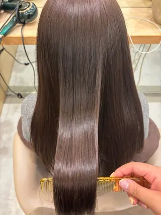 ロング カラー rion🪽 /wカラー・縮毛矯正のヘアスタイル