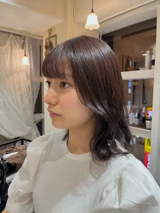 カラー 清水 菜花のヘアスタイル