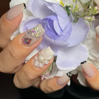 ネイル nail　milky 〜深夜にもネイル〜のネイルデザイン