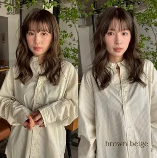 カラー miku/天神 艶カラーのヘアスタイル