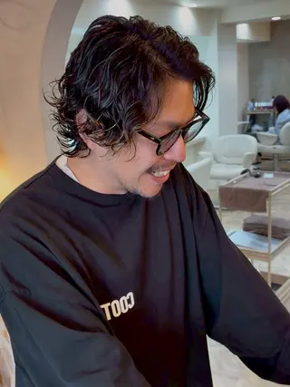 パーマ メンズ メンズパーマ／長岡 坂口祥貴のヘアスタイル