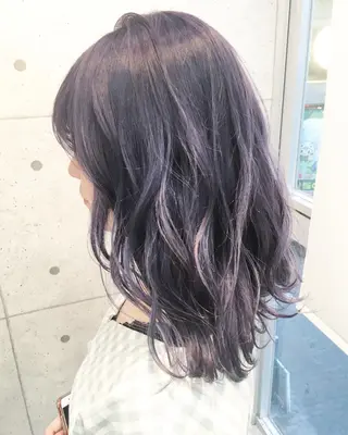 セミロング カラー LITTY所属・レイヤー/髪質改善 /山永圭介のヘアスタイル