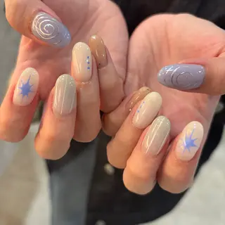 ネイル 栗田 ゆう子のネイルデザイン