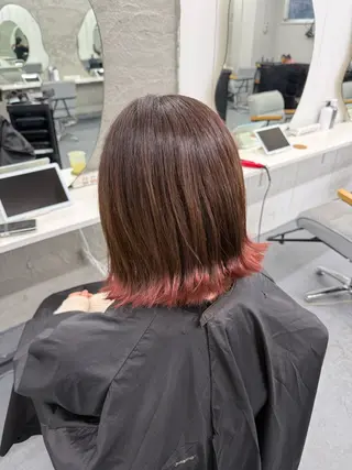 ミディアム 【柏】美髪矯正× ハイトーン💫だいちのヘアスタイル