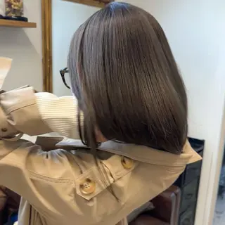ミディアム カラー 艶カラー×似合わせ カットshihomiのヘアスタイル