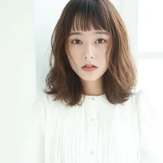 ミディアム カラー 兼平大地 inity心斎橋のヘアスタイル