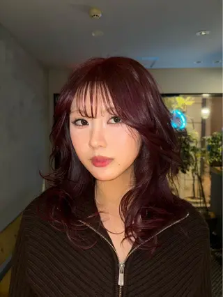 セミロング カラー marino マリノのヘアスタイル