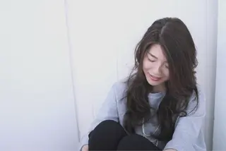 ロング カラー パーマ 平松 千枝のヘアスタイル