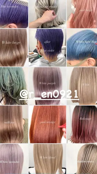 ミディアム カラー ハイトーン特化サロン 代表　中谷蓮のヘアスタイル