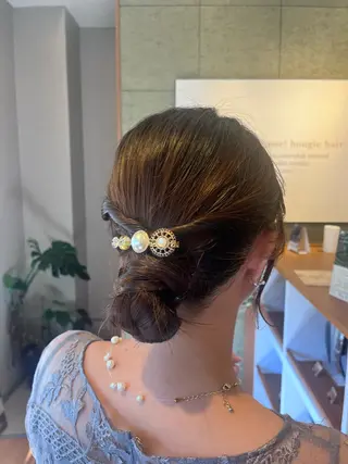 ハラちゃんカット✂︎ 透明感🩵ケアカラーのヘアスタイル