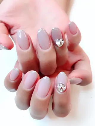 ミディアム カラー パーマ ヘアアレンジ キッズ ネイル マツエク・マツパ Sunny side nailのネイルデザイン