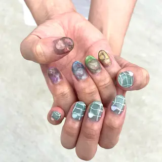 ネイル Sea  nail by emaのネイルデザイン