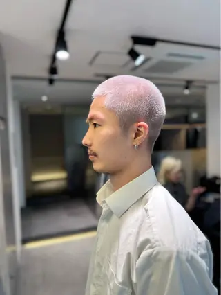 ショート メンズ Qin所属・メンズアメカジ、 グランジKazukiのヘアスタイル