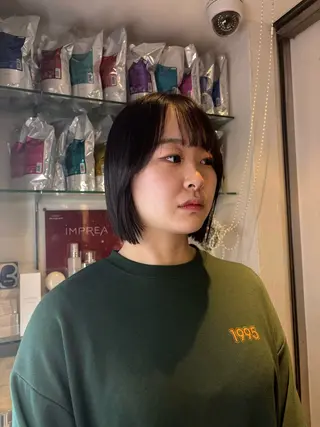 ショート レイヤー/顔周り/ 韓国ヘア🤍フウカのヘアスタイル