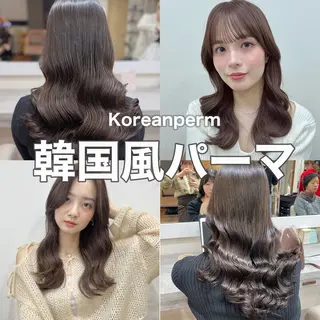 ミディアム パーマ 韓国風パーマ/ヘア セット/店長みづきのヘアスタイル