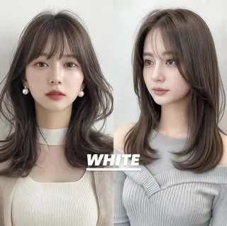 セミロング _WHITE上本町 上本町店のヘアスタイル