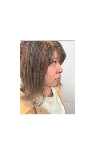 ミディアム カラー ワタベ ハヤト/ トップデザイナーのヘアスタイル