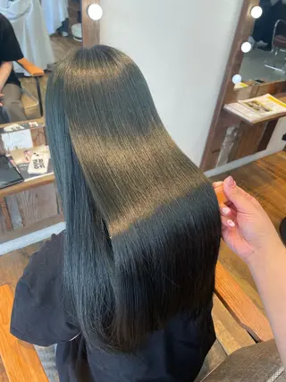 ロング カラー レナ┊︎髪質改善 ┊︎シルクストレートのヘアスタイル