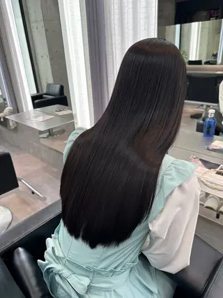 セミロング 縮毛矯正の達人呉 大和のヘアスタイル