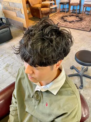 パーマ メンズ 金山/メンズパーマ 西村侑真のヘアスタイル