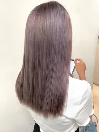 ロング カラー ヘアアレンジ maoブリーチ無し 似合わせカラーのヘアスタイル