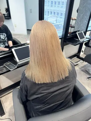 ミディアム カラー ai 梅田/暖色カラーのヘアスタイル