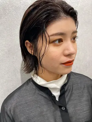 ショート カラー ヘアアレンジ Kawaguchi Arisaのヘアスタイル