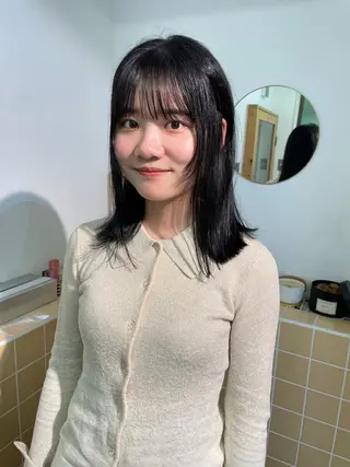 ミディアム sakura🌸 レイヤー/韓国ヘアのヘアスタイル