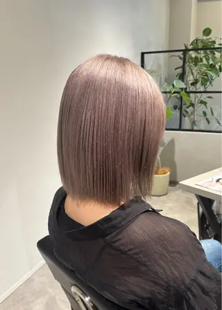 ミディアム 長尾ゆりの/ボブ/ ベージュ/ハイトーンのヘアスタイル
