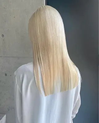 ロング カラー パーマ ヘアアレンジ メンズ キッズ ネイル マツエク・マツパ アイブロウ nico TOKYO 渋谷所属・ブリーチ　ハイトーン 特化🌈フジタハルキのヘアスタイル