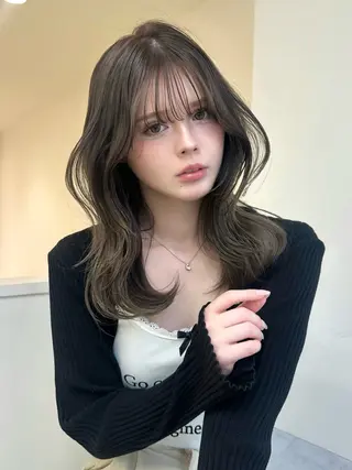 ミディアム 平成ギャル×韓国 mix💖MIKUのヘアスタイル