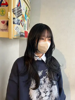 ロング the OSCAR所属・韓国ヘアスタイリスト Harukaのヘアスタイル