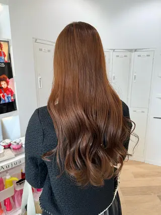 ロング カラー 垢抜け/レイヤー/ ハイトーン/アスナのヘアスタイル