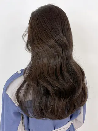 セミロング カラー パーマ ヘアアレンジ ITby ALBUM 北千住店のヘアスタイル