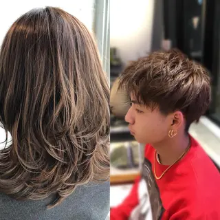 ミディアム 髪質改善ストレートo rメンズスタイル今岡のヘアスタイル