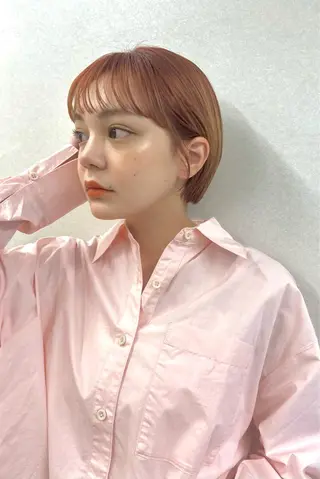 ショート カラー sand   横浜所属・小林 叶佳のヘアスタイル