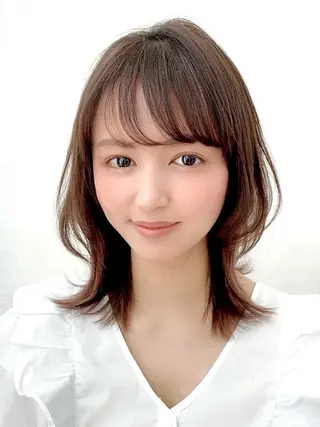 ミディアム ✨無料カット✨艶カラ ーモデル募集‼️🌟のヘアスタイル