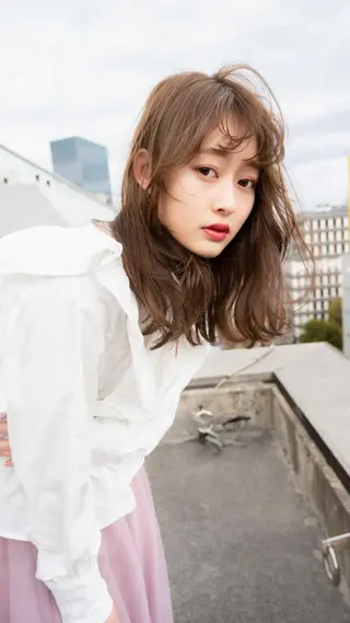 セミロング カラー ANGELICA 難波店のヘアスタイル