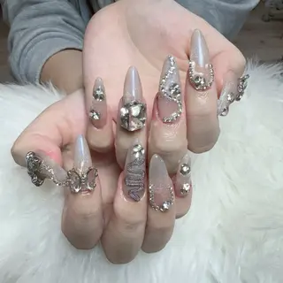 ネイル 🎀nana🫧 ワンホンネイル🎀のネイルデザイン