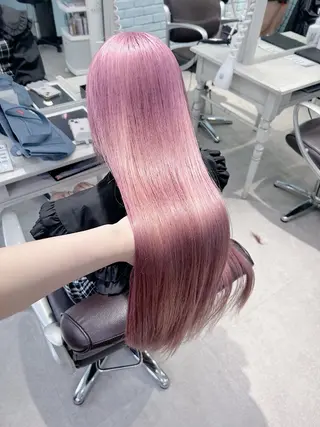 セミロング カラー 💕ブリーチ/ヘアメ 🎀YUUKAのヘアスタイル