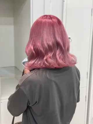 ミディアム カラー ショーヤ/ブリーチ /バレイヤージュのヘアスタイル