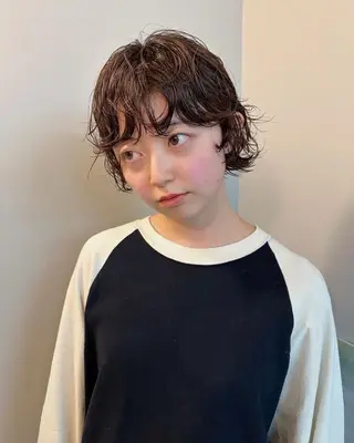 ショート パーマ 坂上 立のヘアスタイル