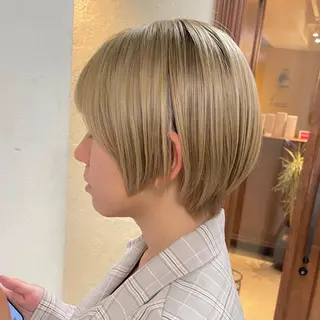 ショート カラー ヘアアレンジ maoブリーチ無し 似合わせカラーのヘアスタイル