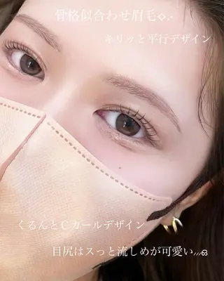 アイブロウ 〈表参道〉 YUHA_puluaのマツエク・マツパデザイン