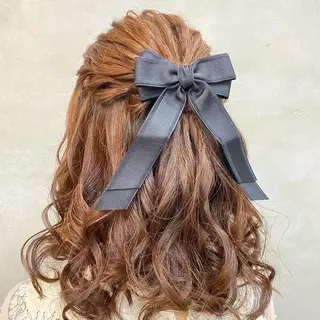 セミロング まつパ・ヘアセット ♡Chinami♡のマツエク・マツパデザイン